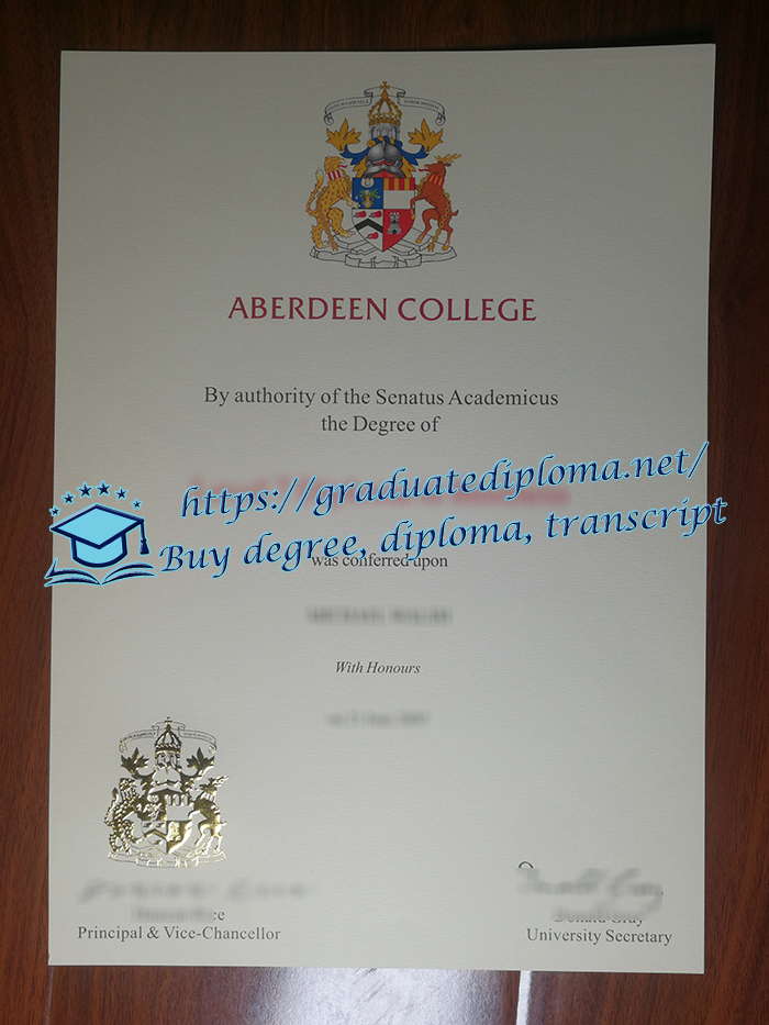 Aberdeen College diploma