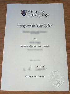 Abertay University degree