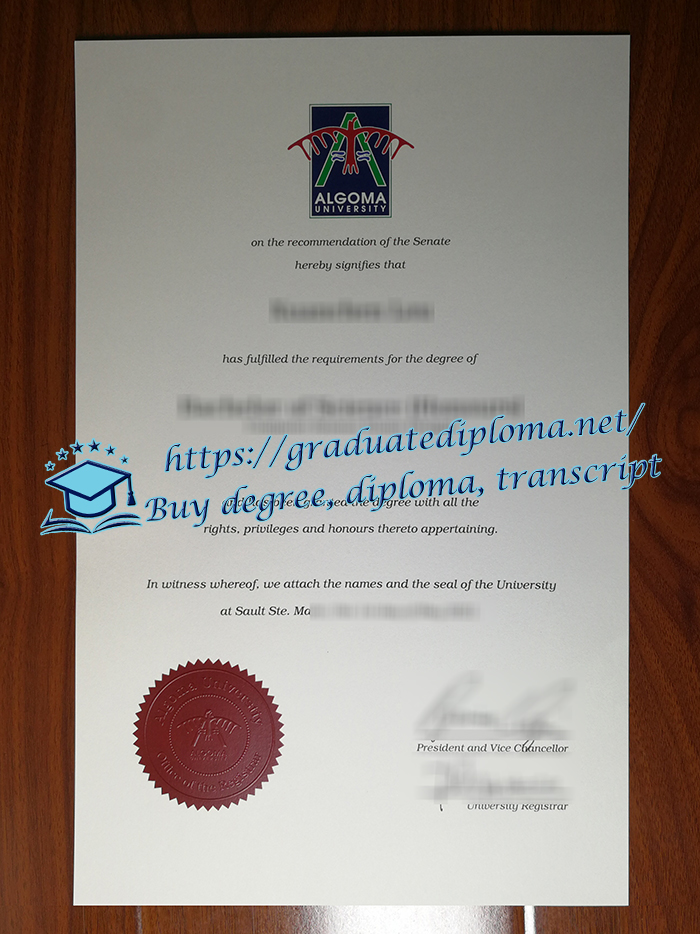 Algoma University diploma