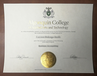 Algonquin College certificate