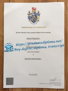 Birmingham City University diploma