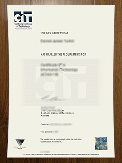 Canberra Institute of Technology certificate