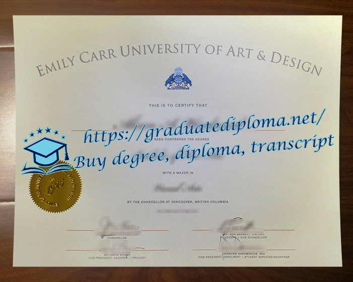 Emily Carr University of Art + Design diploma