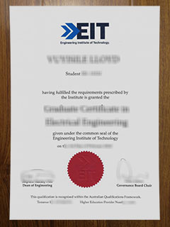 Engineering Institute of Technology certificate