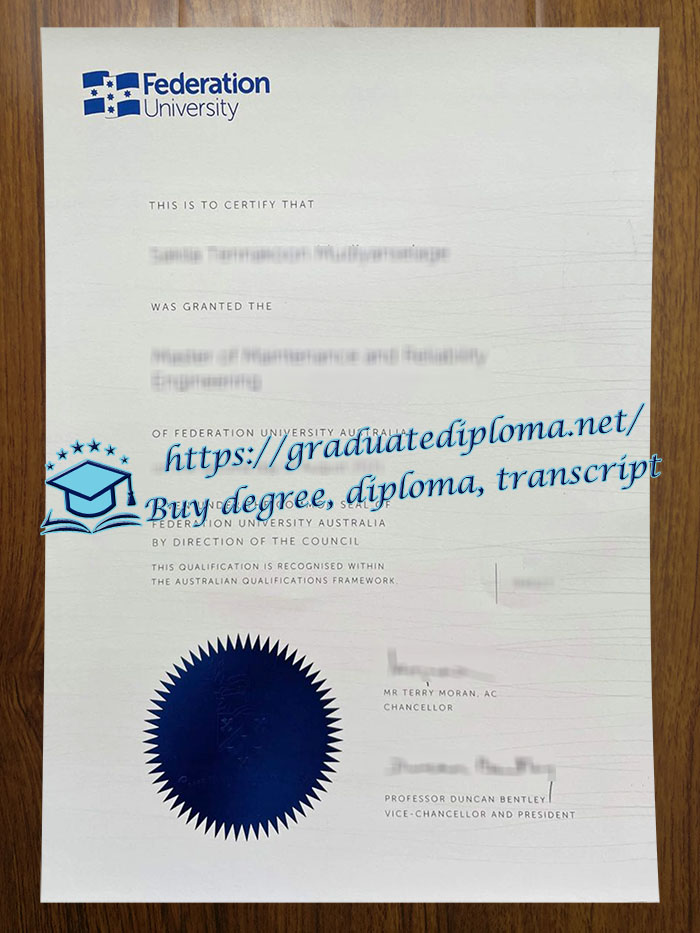 Federation University diploma