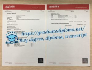 Griffith University transcript