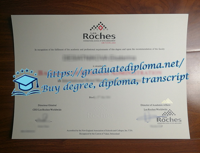 Les Roches International School of Hotel Management diploma