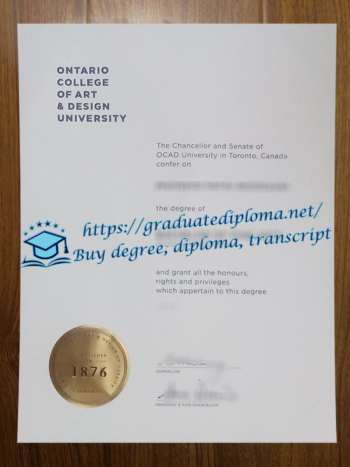OCAD University diploma