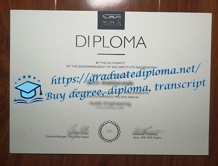 SAE Institute diploma