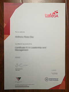 TAFE South Australia certificate