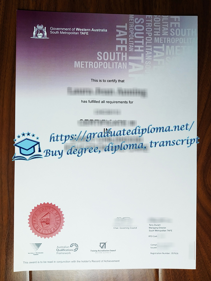 South Metropolitan TAFE Certificate