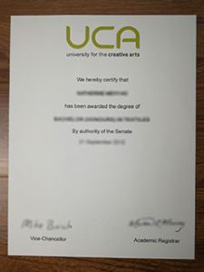 University for the Creative Arts degree