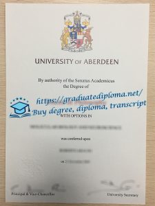 University of Aberdeen diploma