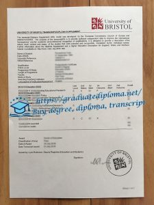 University of Bristol transcript