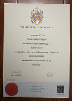 University of Buckingham degree