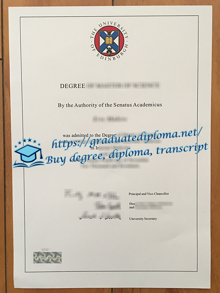 University of Edinburgh diploma