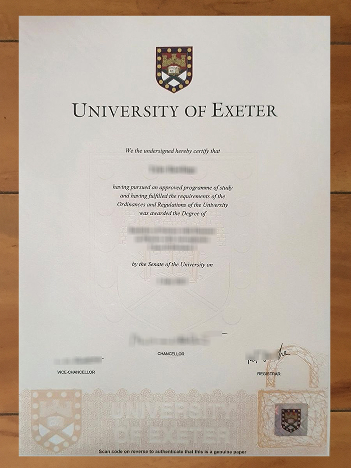 University of Exeter degree