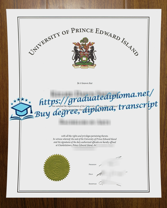 University of Prince Edward Island diploma