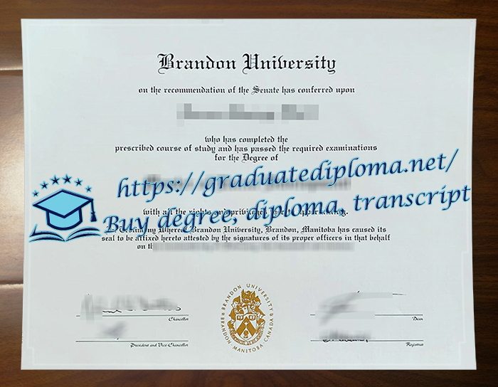 Brandon University diploma