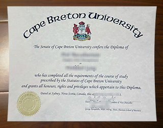 Cape Breton University degree