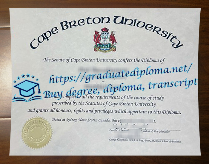 Cape Breton University diploma