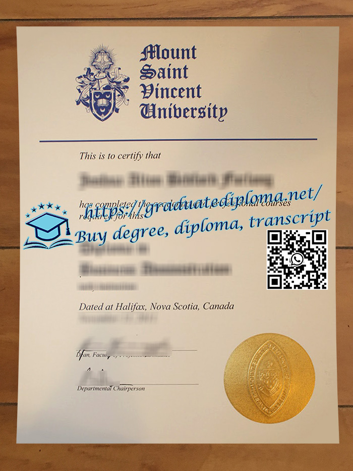 Mount Saint Vincent University diploma