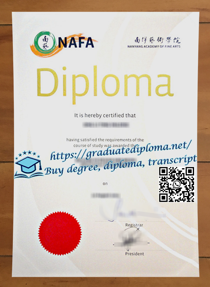 Nanyang Academy of Fine Arts diploma