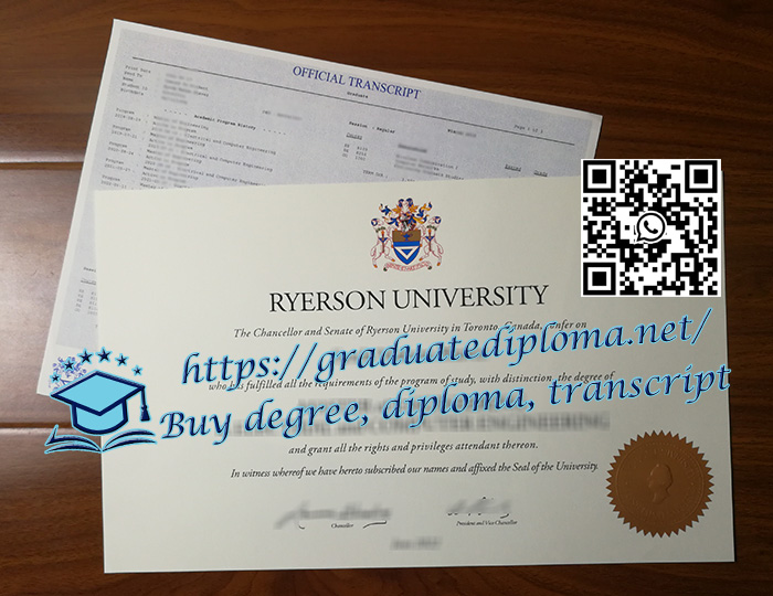 Ryerson University diploma and transcript
