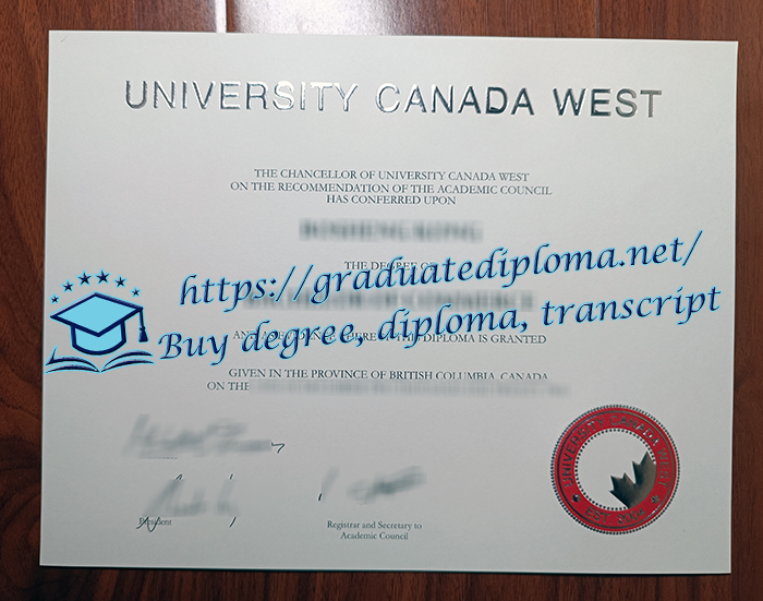 University Canada West diploma