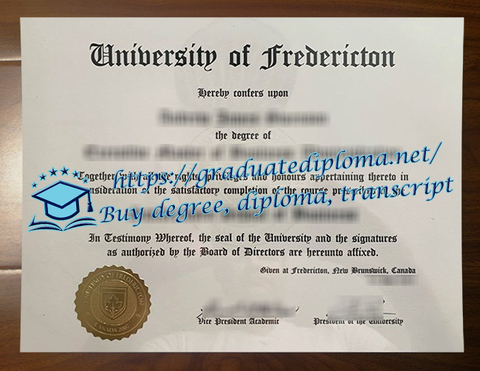 University of Fredericton diploma