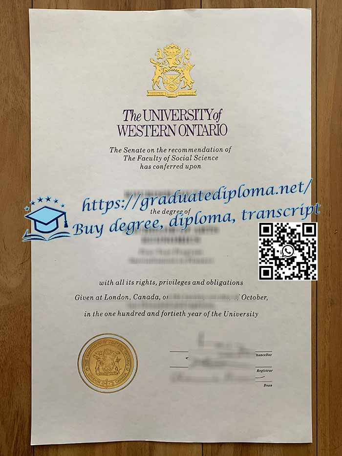 University of Western Ontario diploma