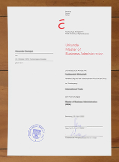 Hochschule Anhalt degree