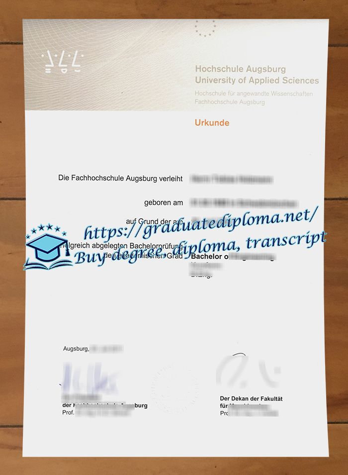 Hochschule Augsburg diploma
