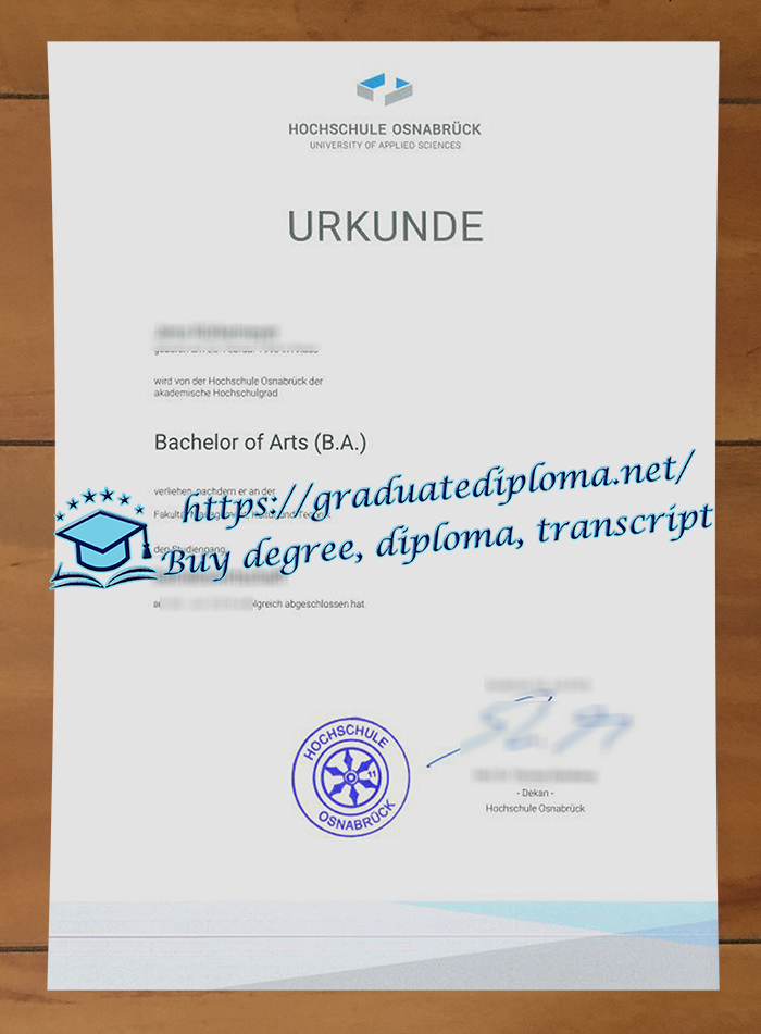 Hochschule Osnabrück diploma