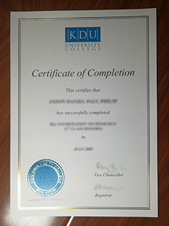 KDU University College degree