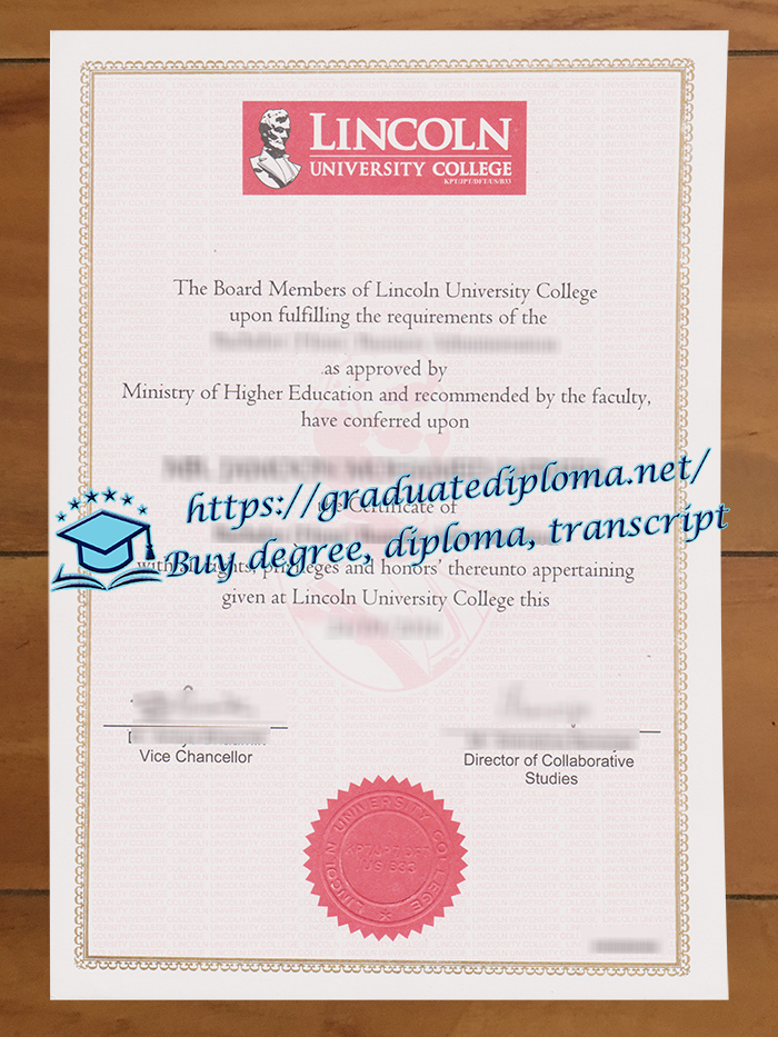 Lincoln University College diploma