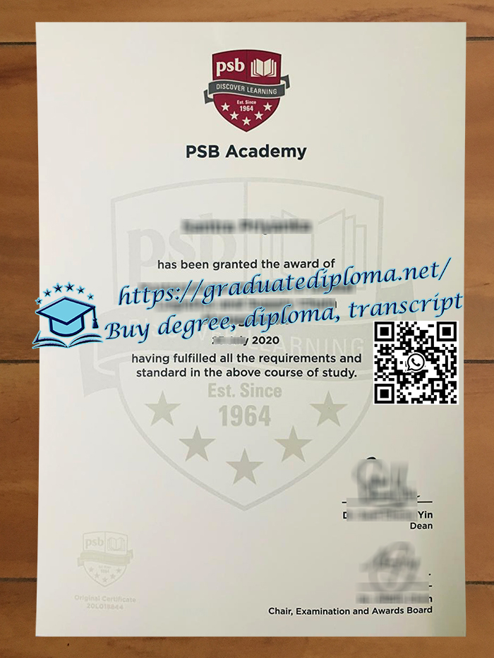 PSB Academy diploma