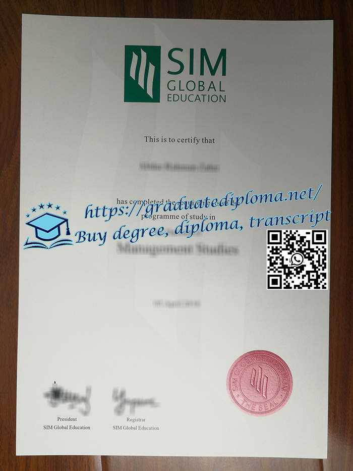 SIM Global Education diploma