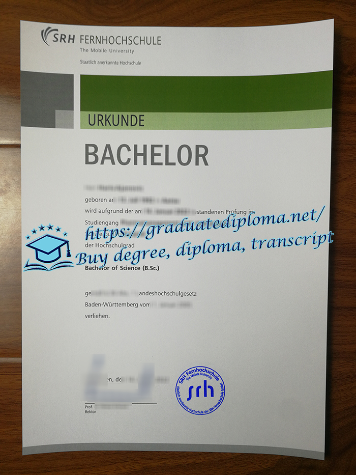 SRH Fernhochschule diploma
