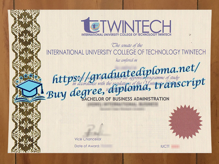 Twintech International University College of Technology diploma