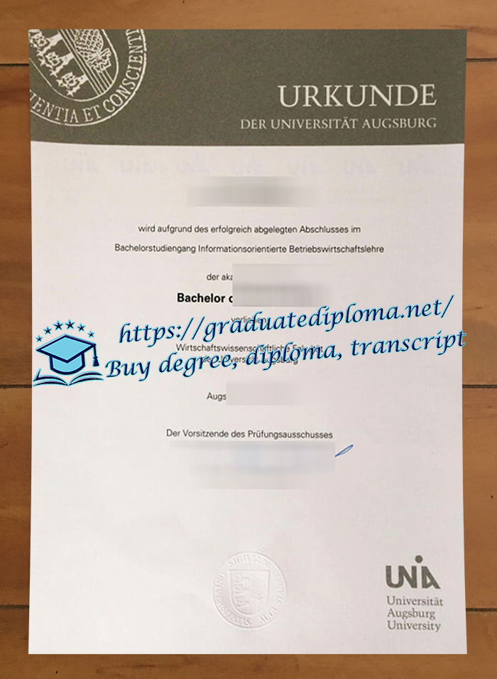 Universität Augsburg diploma
