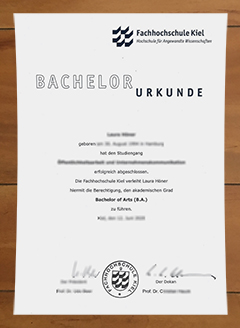 Fachhochschule Kiel degree