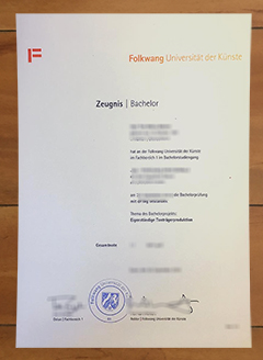 Folkwang Universität der Künste degree