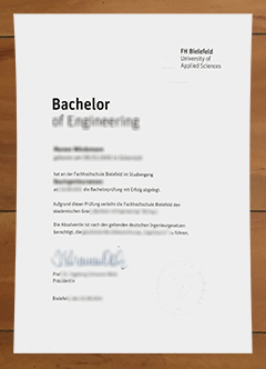 Fachhochschule Bielefeld degree