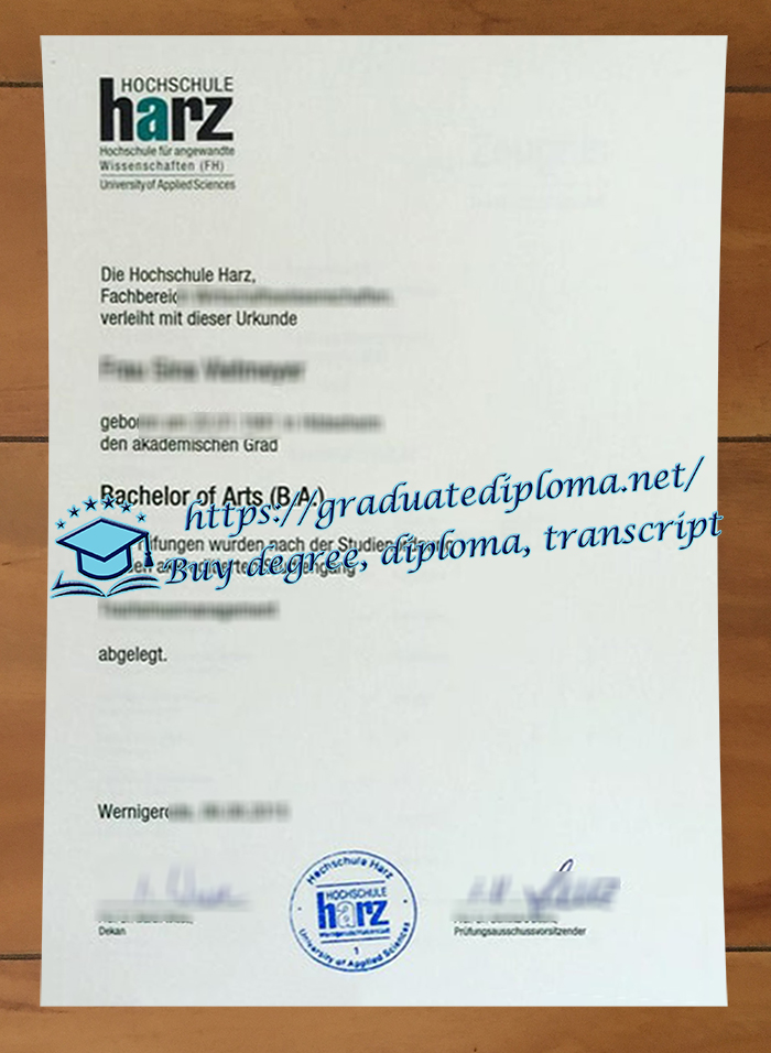 Hochschule Harz diploma