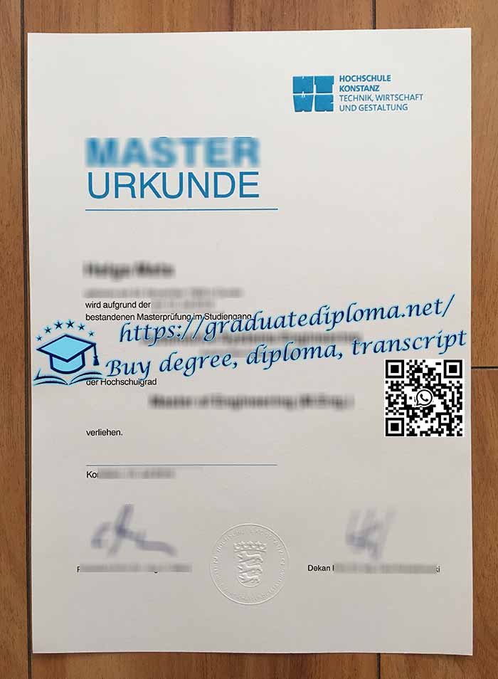 Hochschule Konstanz diploma
