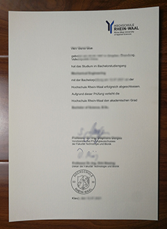 Hochschule Rhein-Waal degree