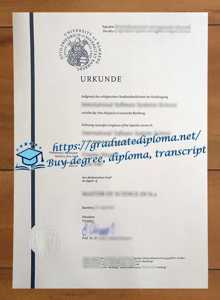 Otto-Friedrich-Universität Bamberg diploma