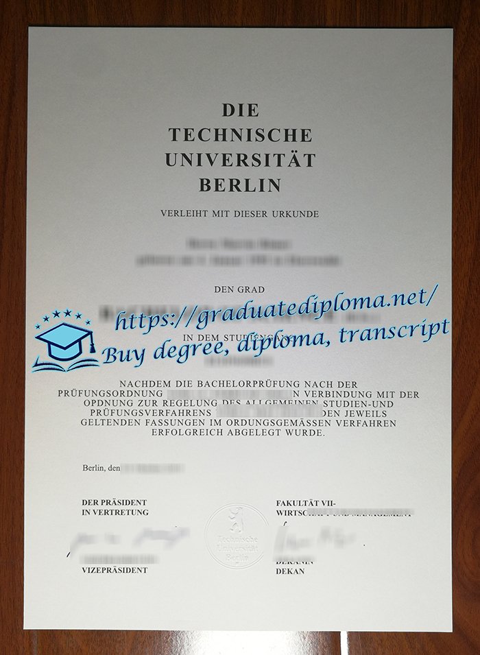 Technische Universität Berlin diploma