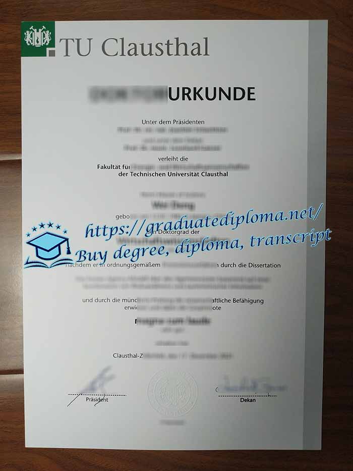 Technische Universität Clausthal diploma